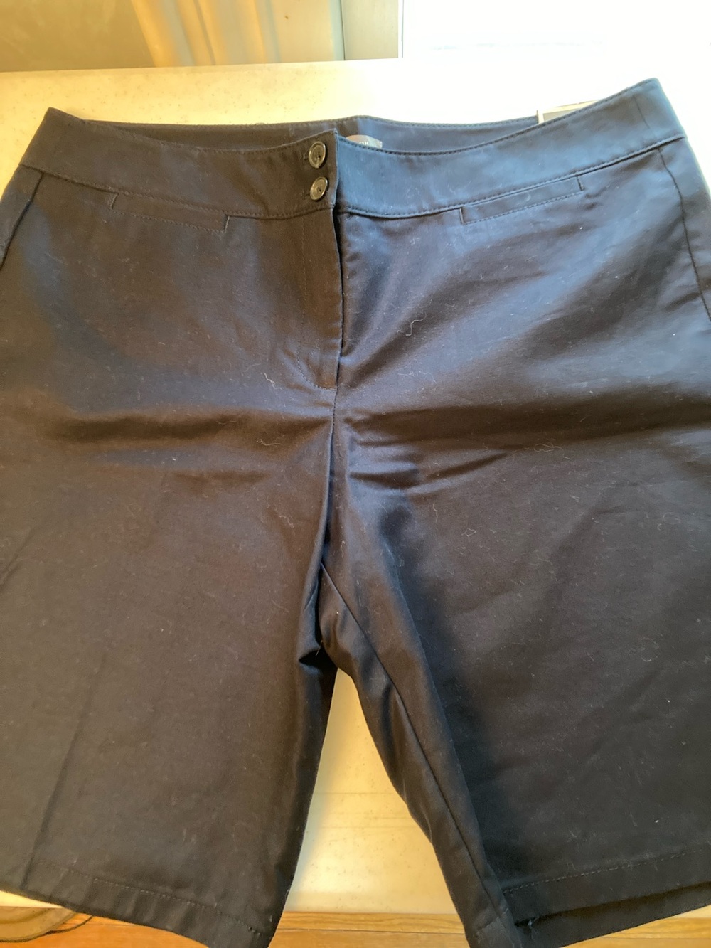 Ann Taylor Navy Signature Fit Shorts - Picture 5 of 8